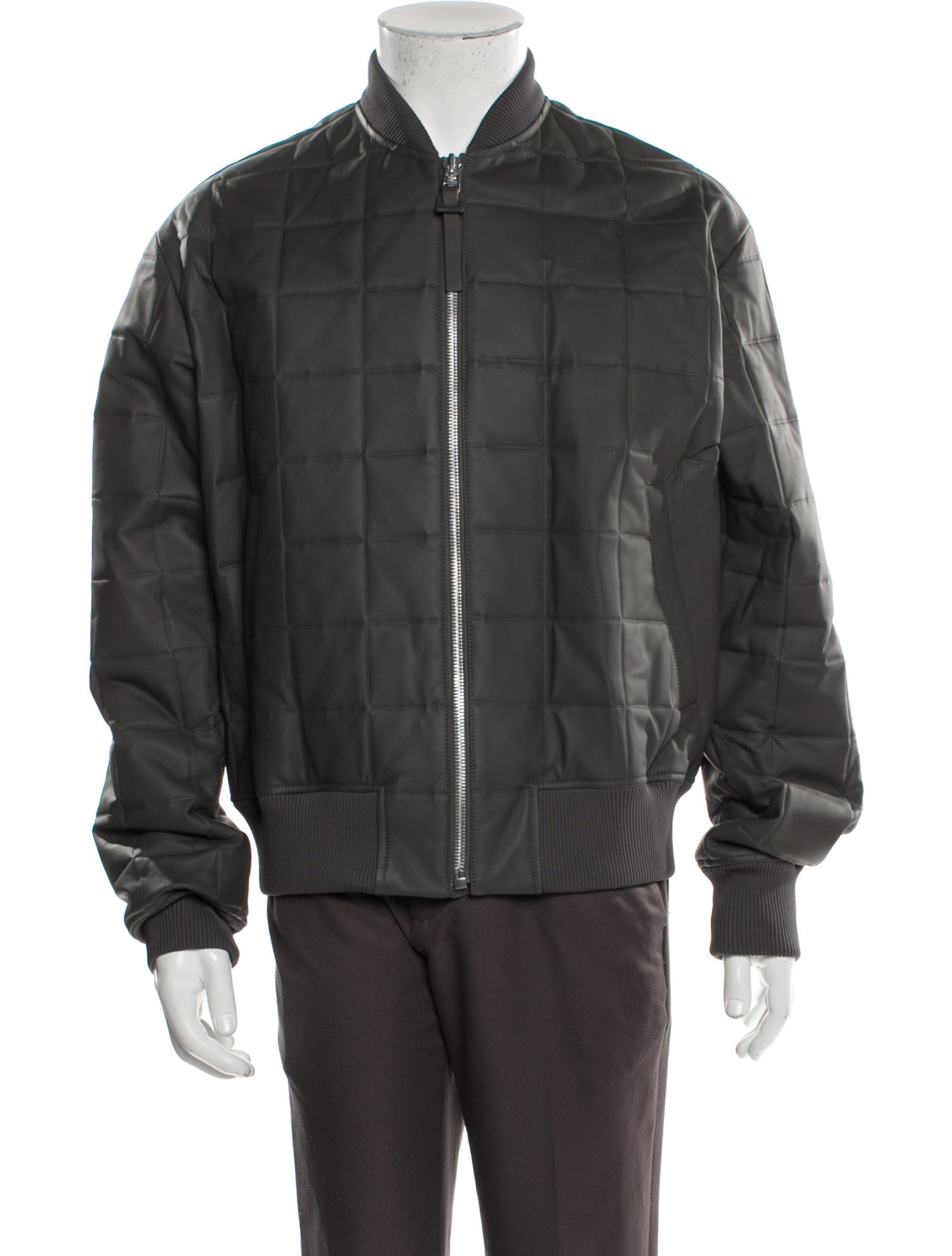 Bottega Veneta Lamb Leather Bomber Jacket