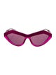 Bottega Veneta Cat-Eye Mirrored Sunglasses