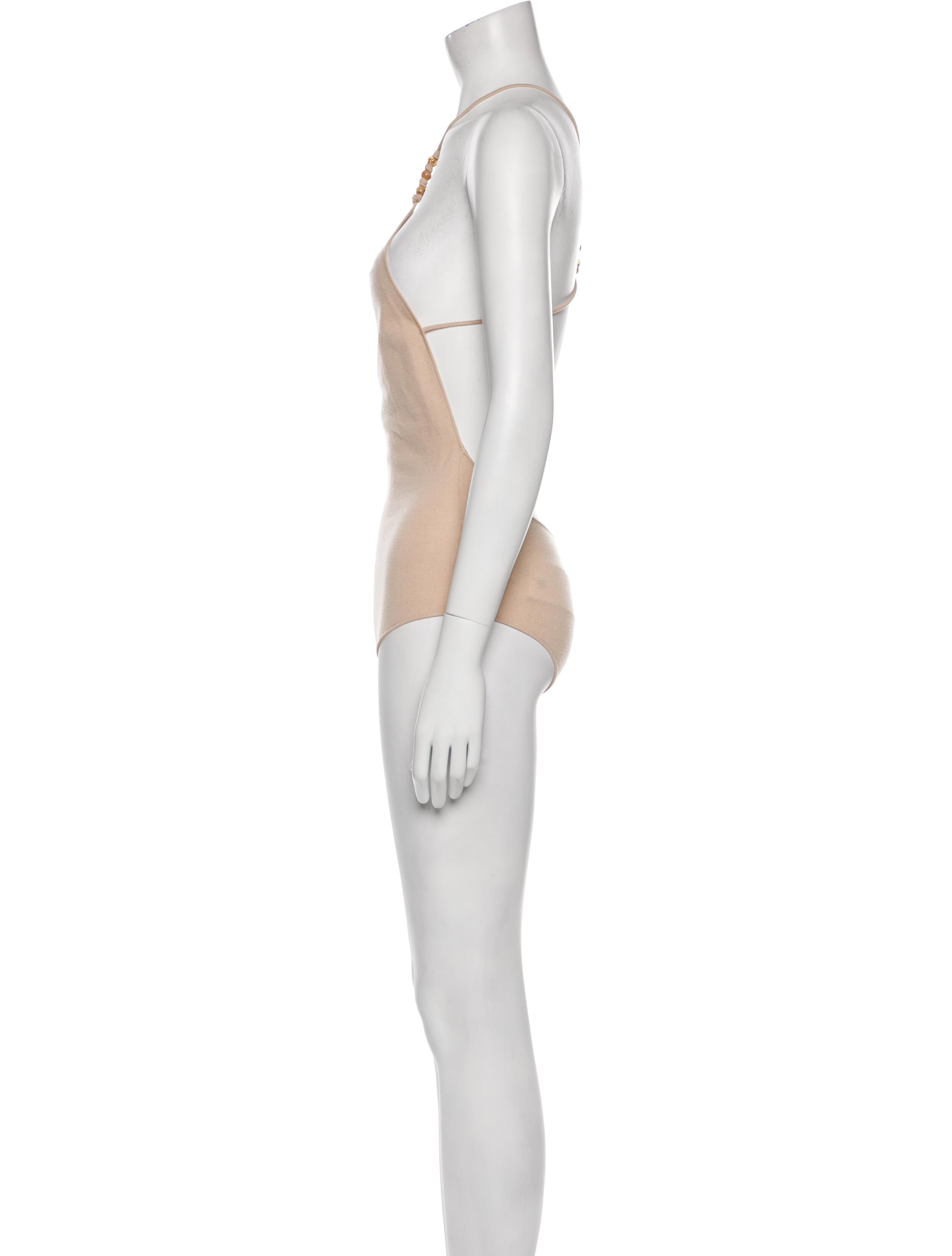 Bottega Veneta Cashmere Halterneck Bodysuit w/ Tags