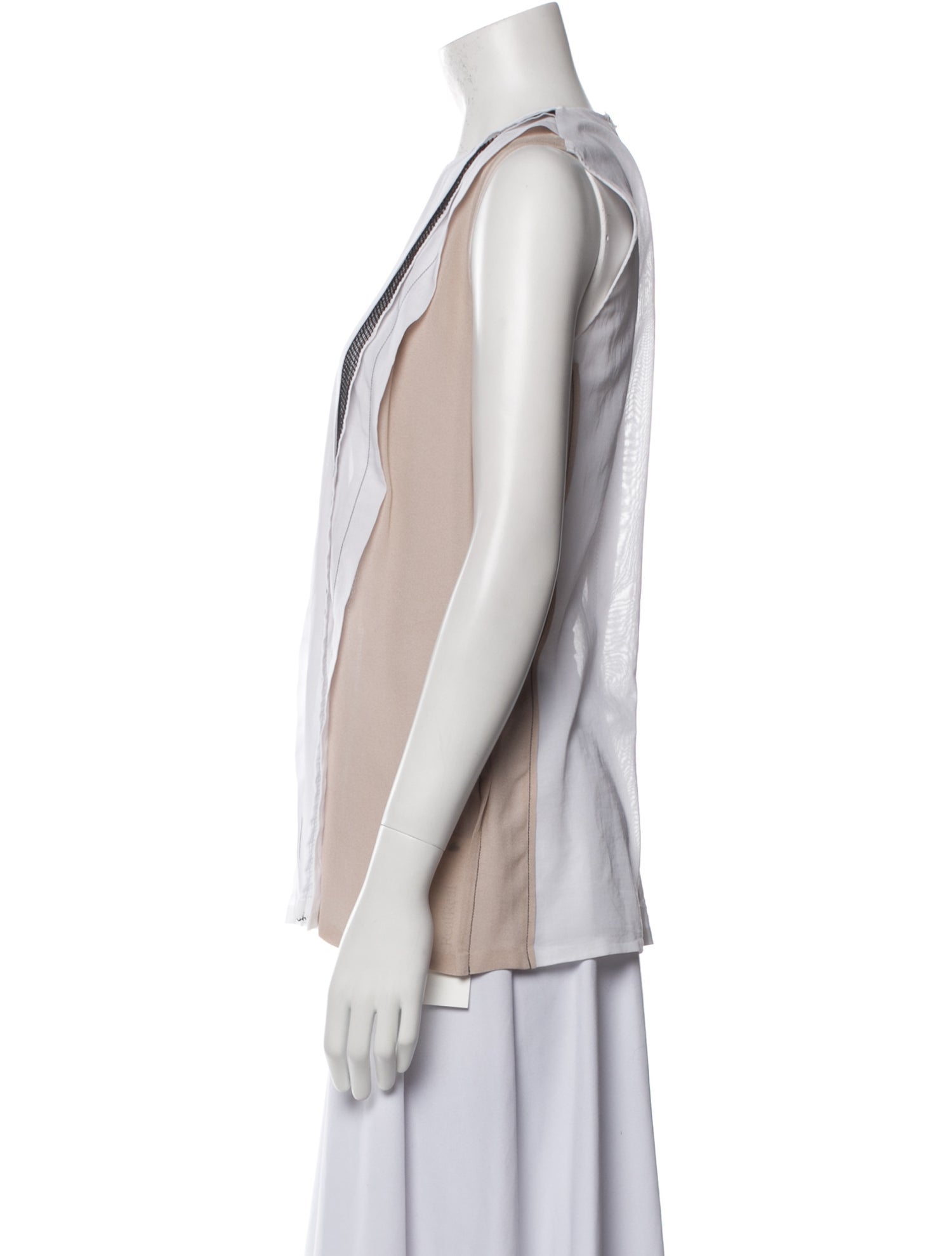 Bottega Veneta Striped Crew Neck Blouse