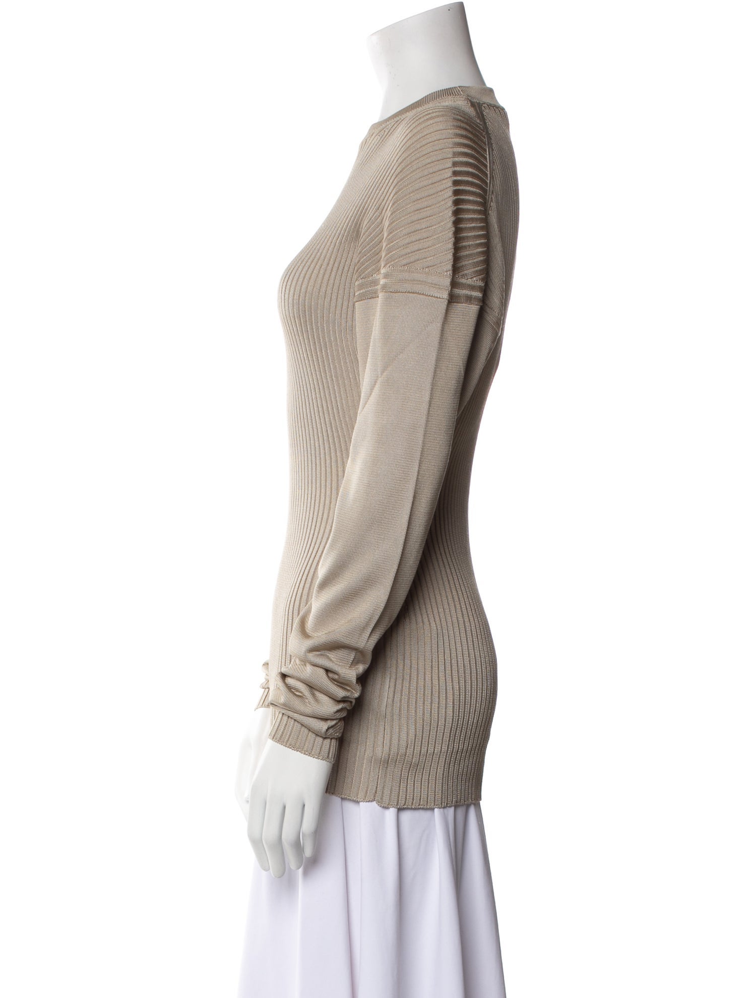 Bottega Veneta Silk Crew Neck Top w/ Tags