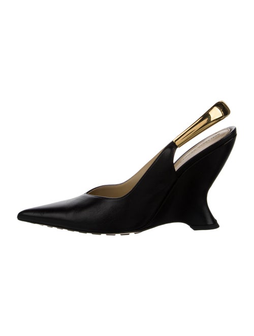Bottega Veneta Leather Slingback Pumps