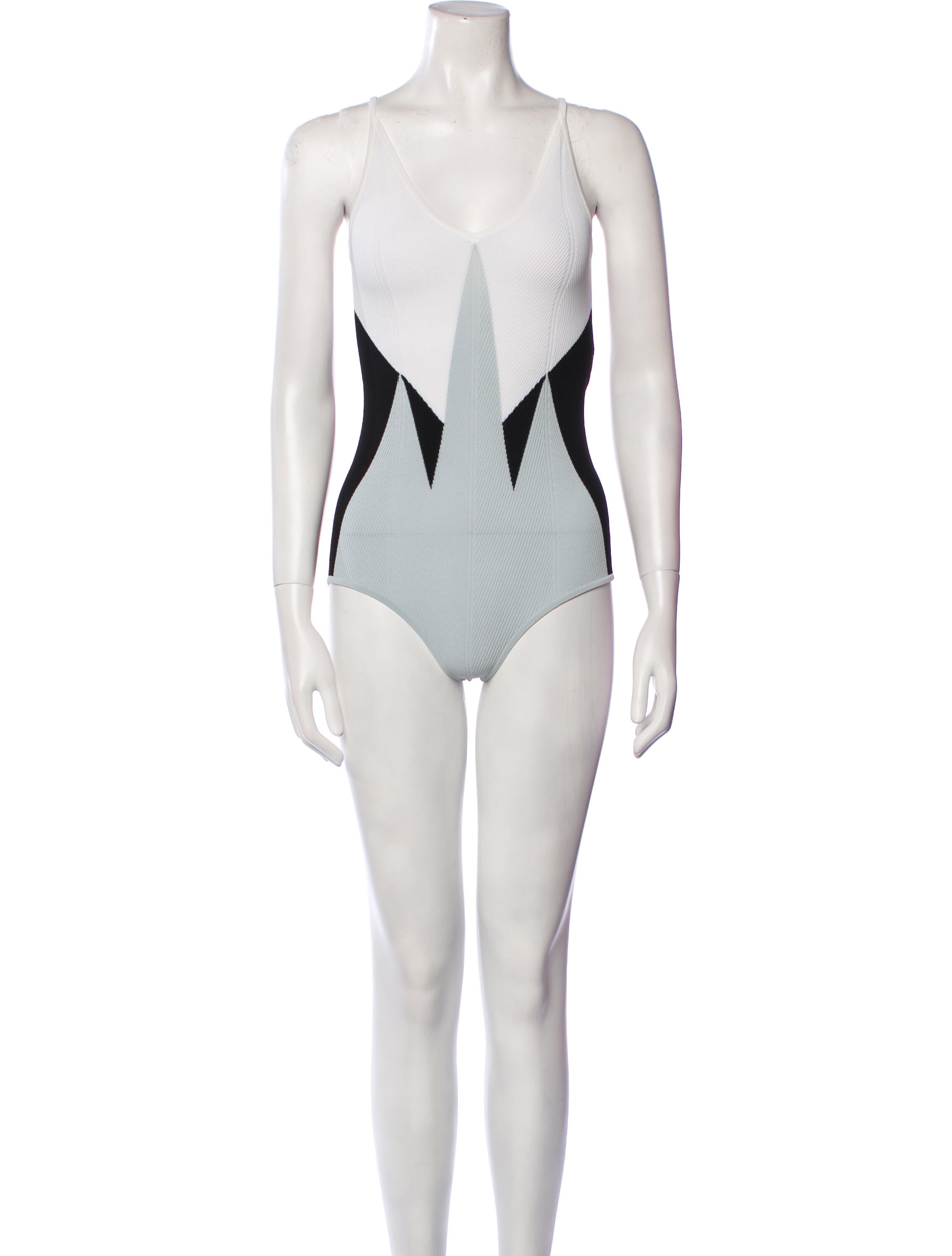 Bottega Veneta Plunge Neckline Sleeveless Bodysuit