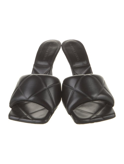 Bottega Veneta Quilted Pattern Leather Slides