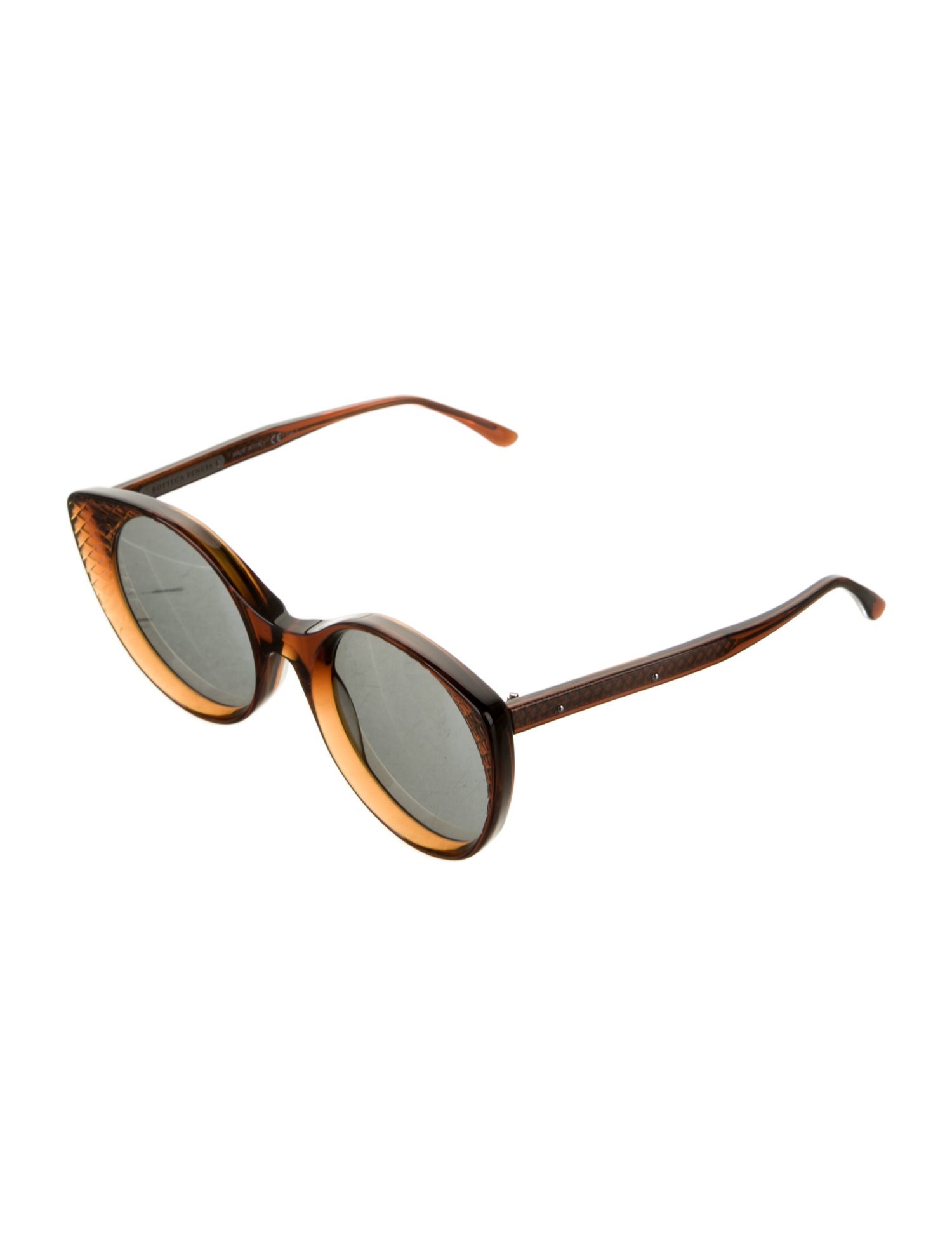 Bottega Veneta Round Tinted Sunglasses
