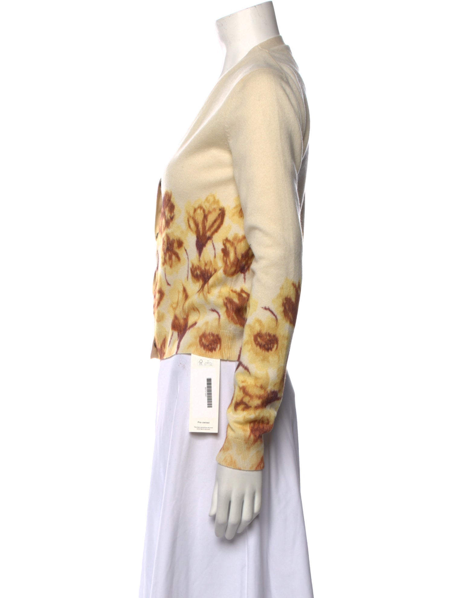 Bottega Veneta Cashmere Floral Print Sweater