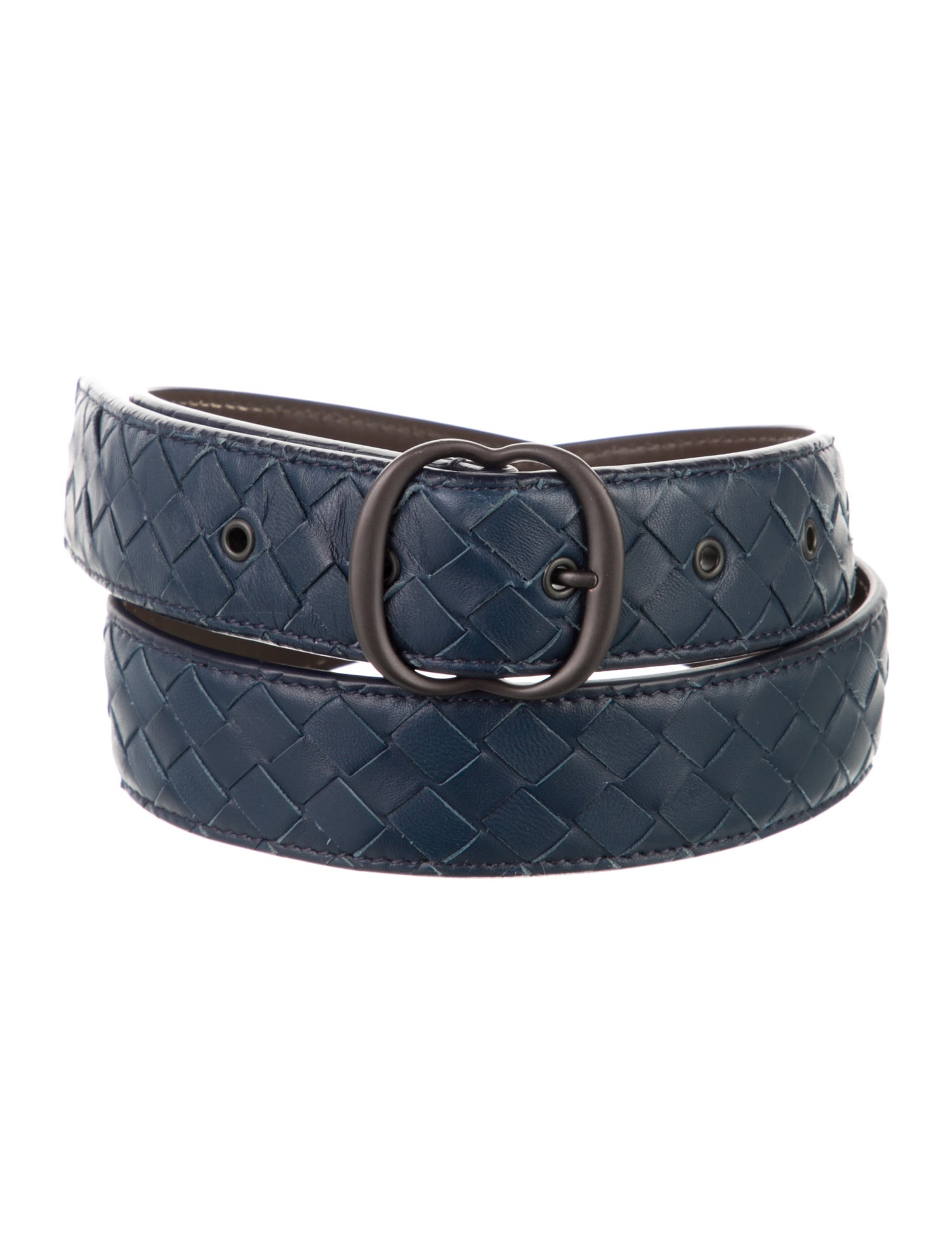 Bottega Veneta Intrecciato Weave Leather Belt