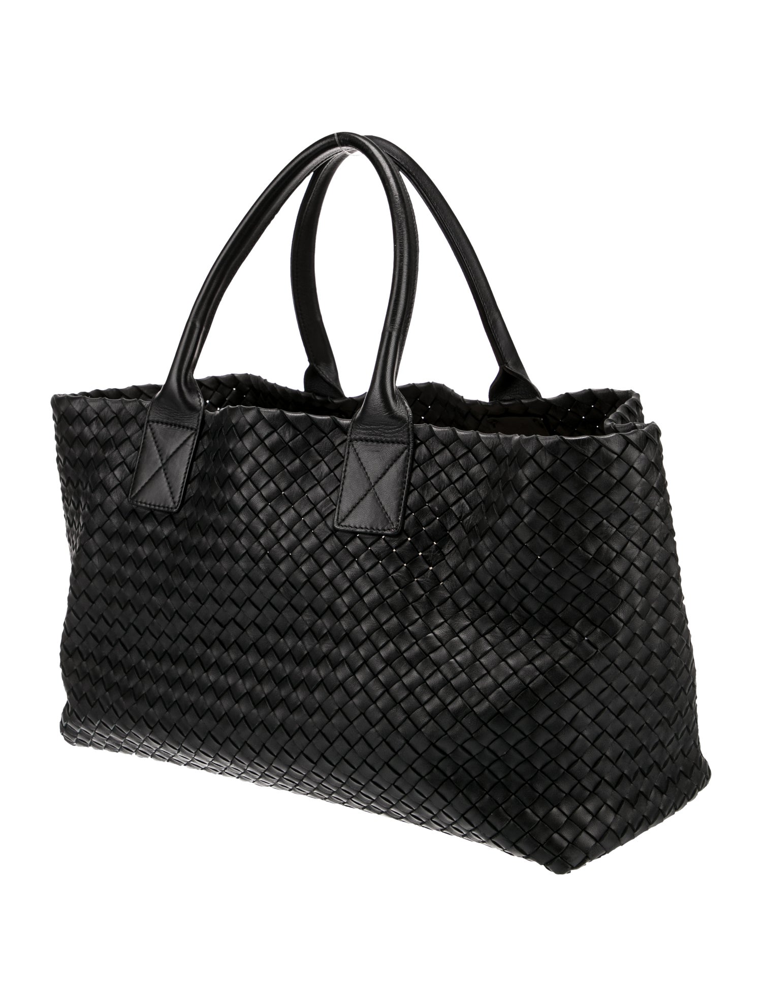 Bottega Veneta Leather Ostrich Intrecciato Small