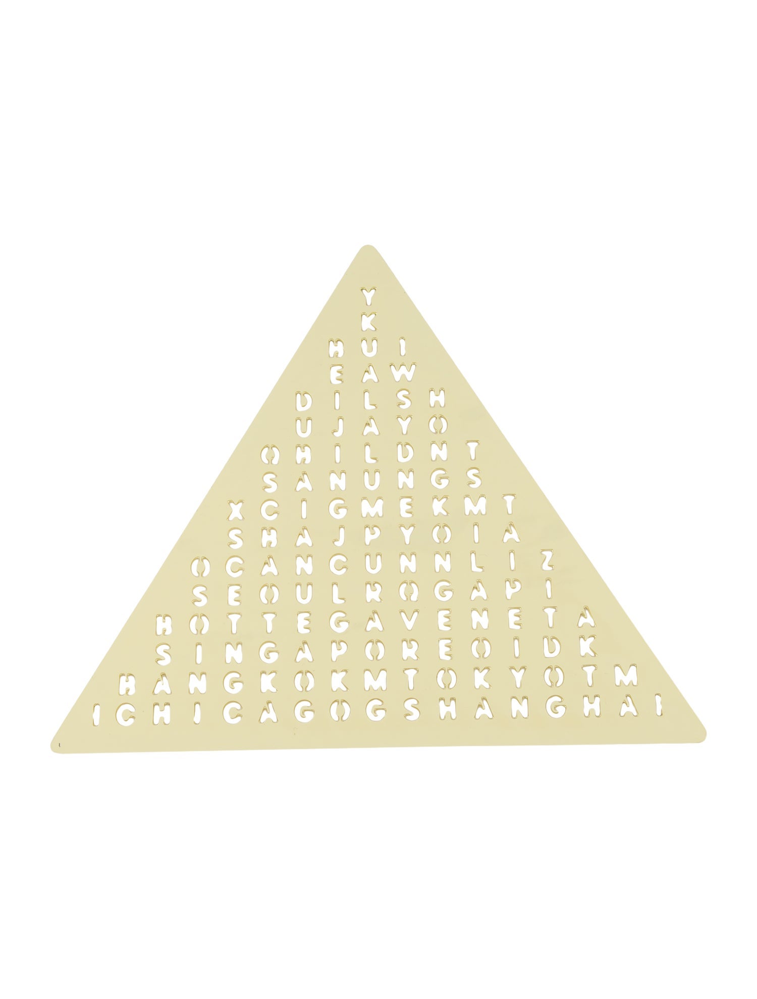 Bottega Veneta Word Pyramid Decorative Object