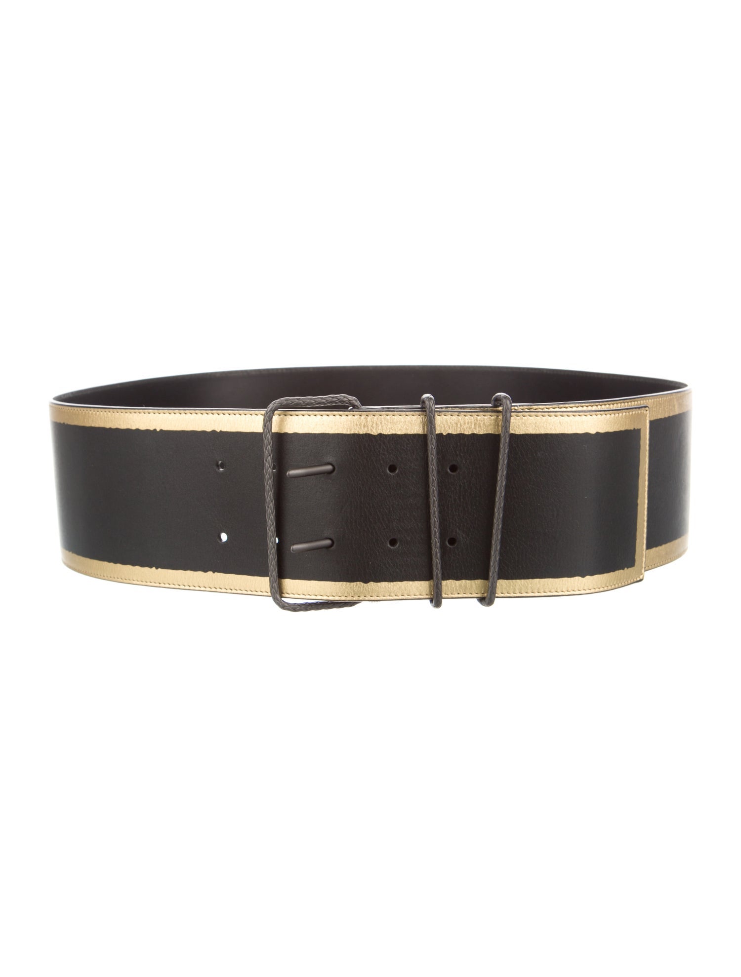 Bottega Veneta Wide Leather Belt