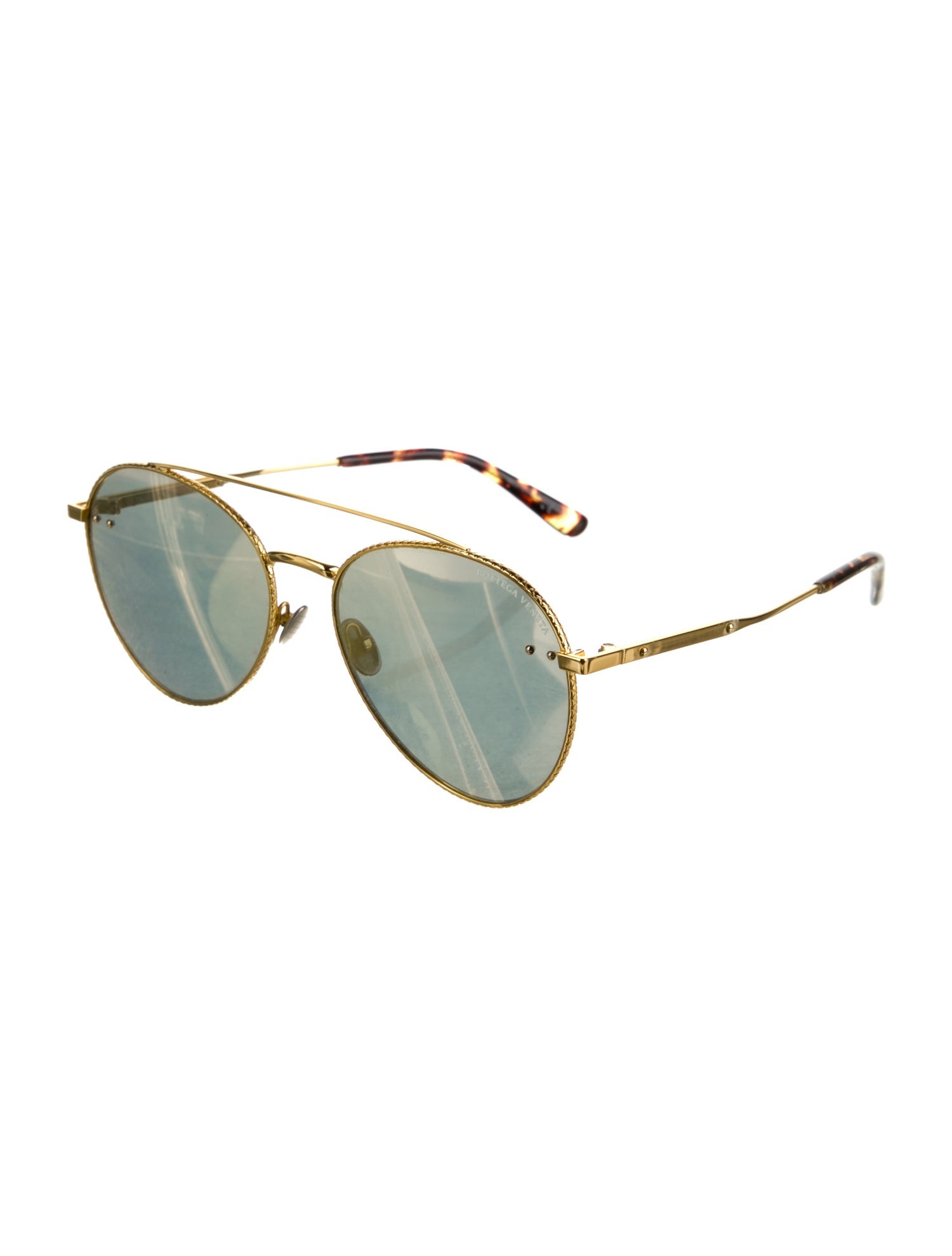 Bottega Veneta Aviator Mirrored Sunglasses