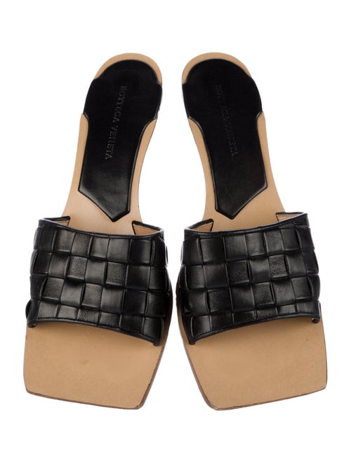 Bottega Veneta Intrecciato Weave Leather Slides