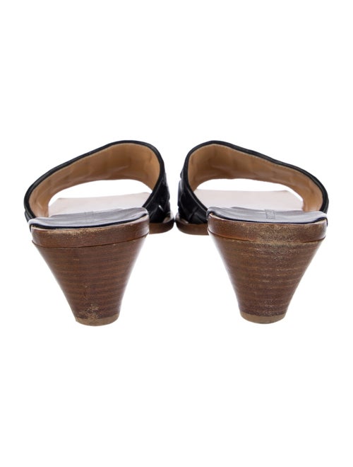 Bottega Veneta Intrecciato Weave Leather Slides