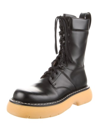 Bottega Veneta Leather Combat Boots