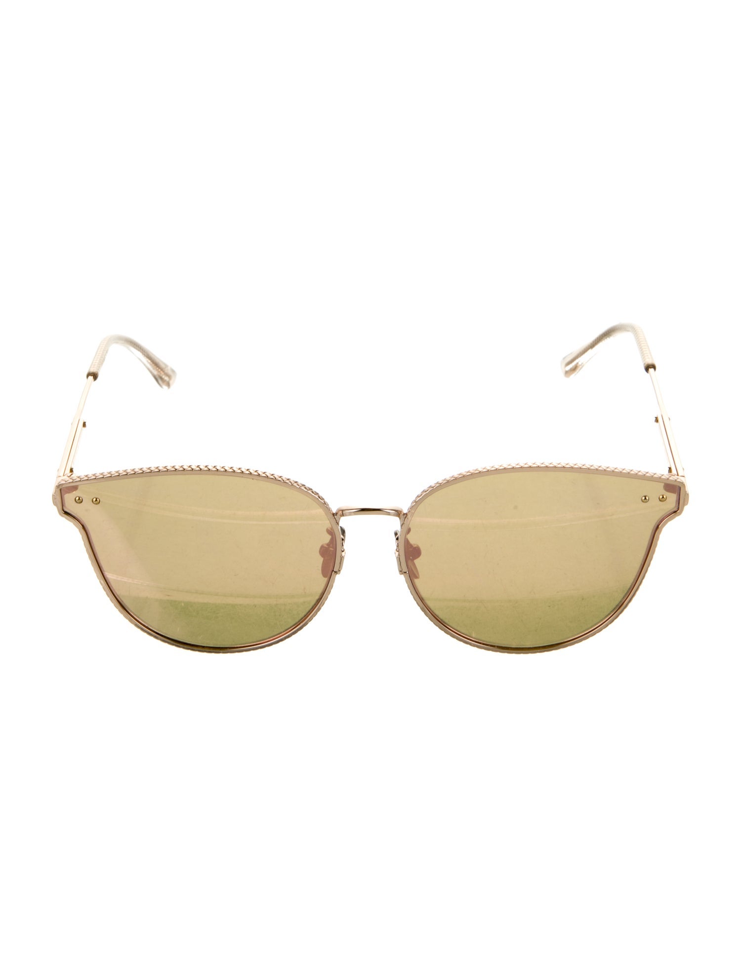 Bottega Veneta Cat-Eye Mirrored Sunglasses