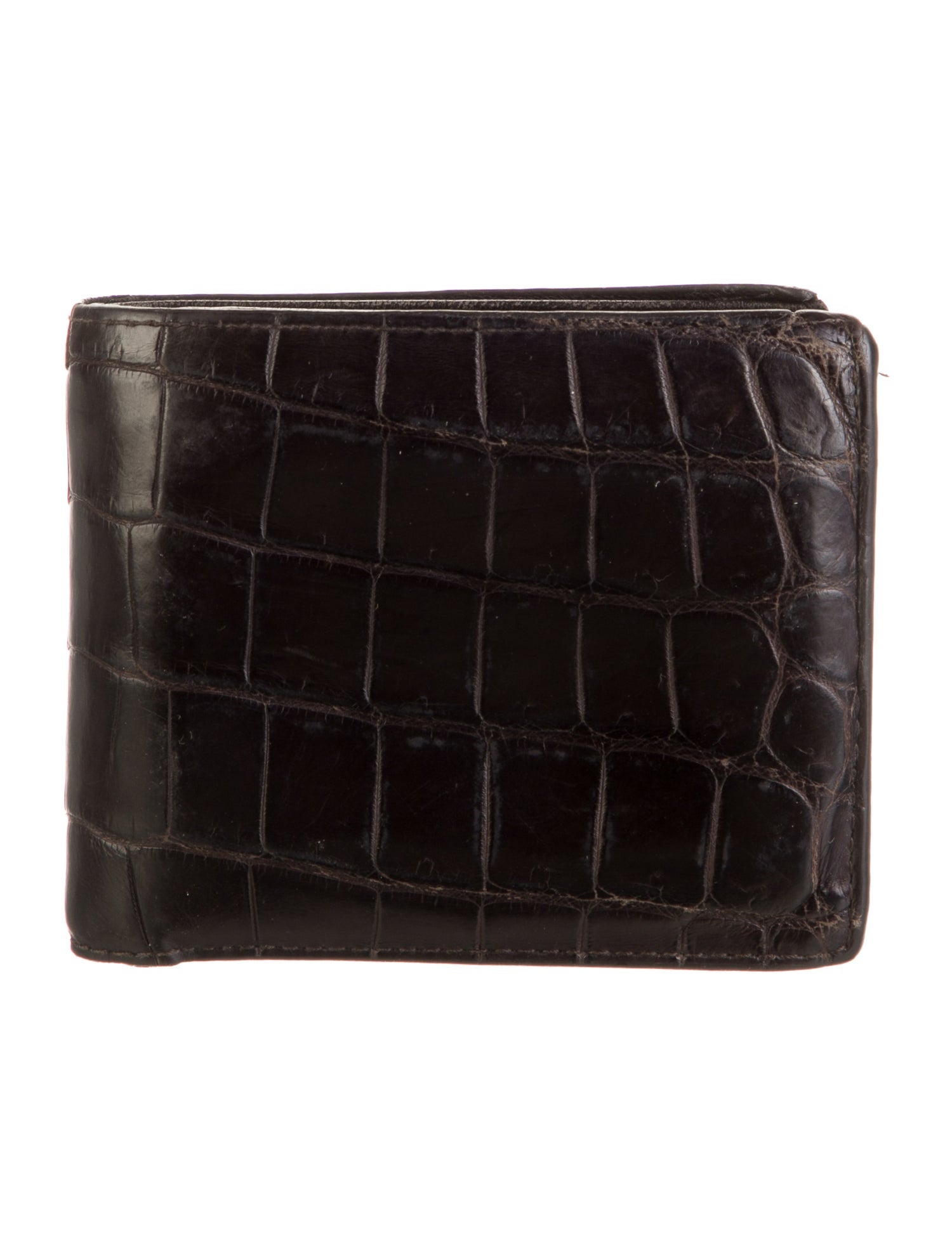 Bottega Veneta Crocodile Compact Wallet