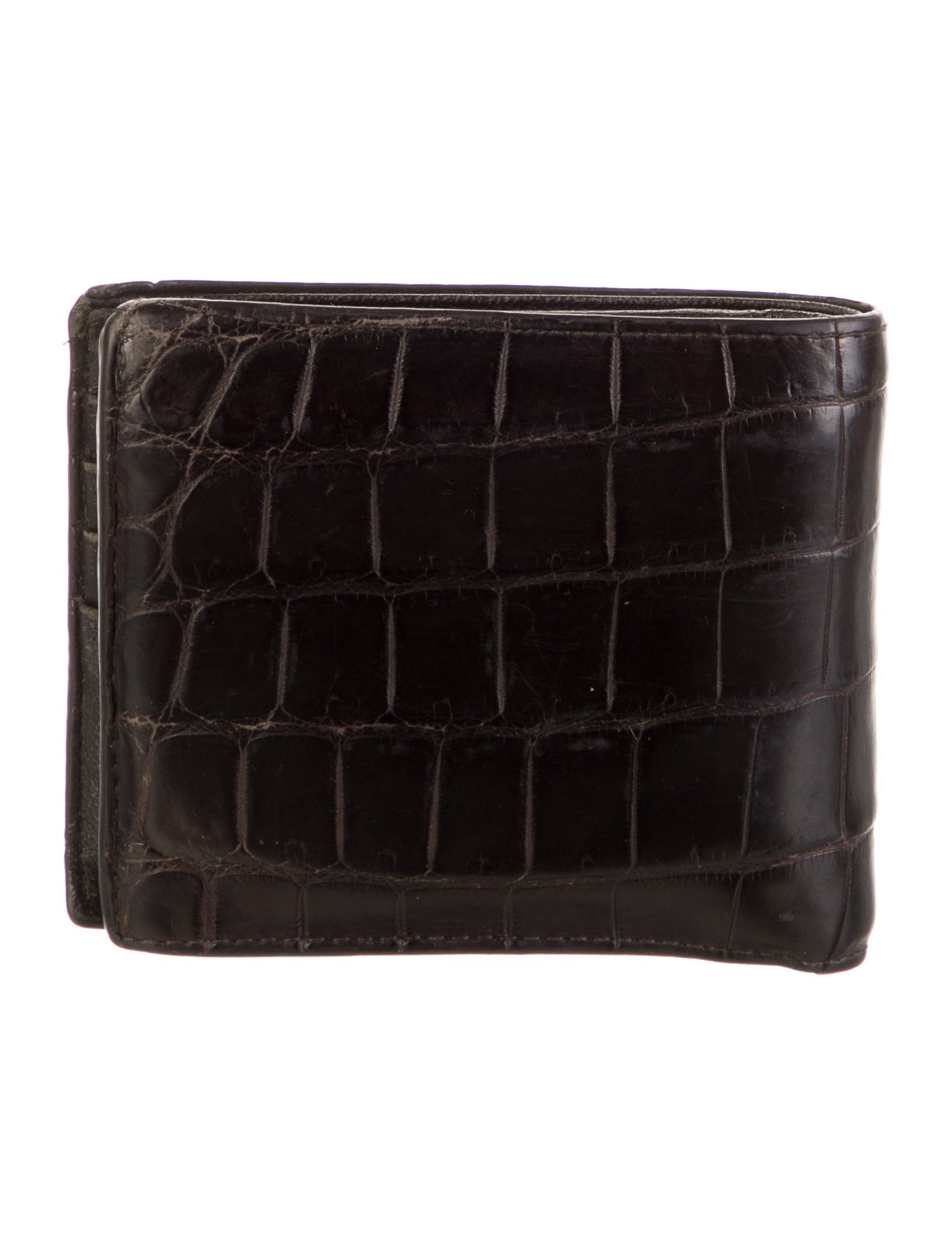 Bottega Veneta Crocodile Compact Wallet
