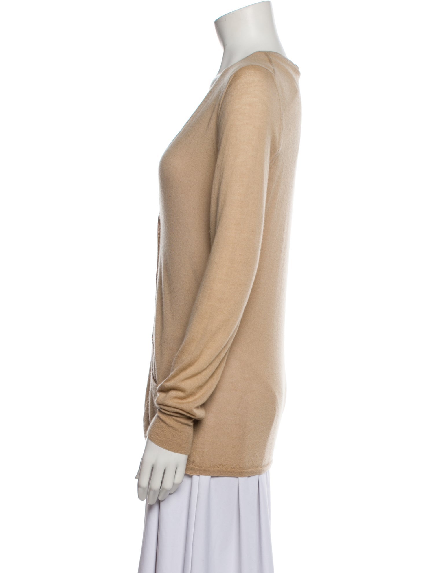 Bottega Veneta Cashmere Plunge Neckline Sweater