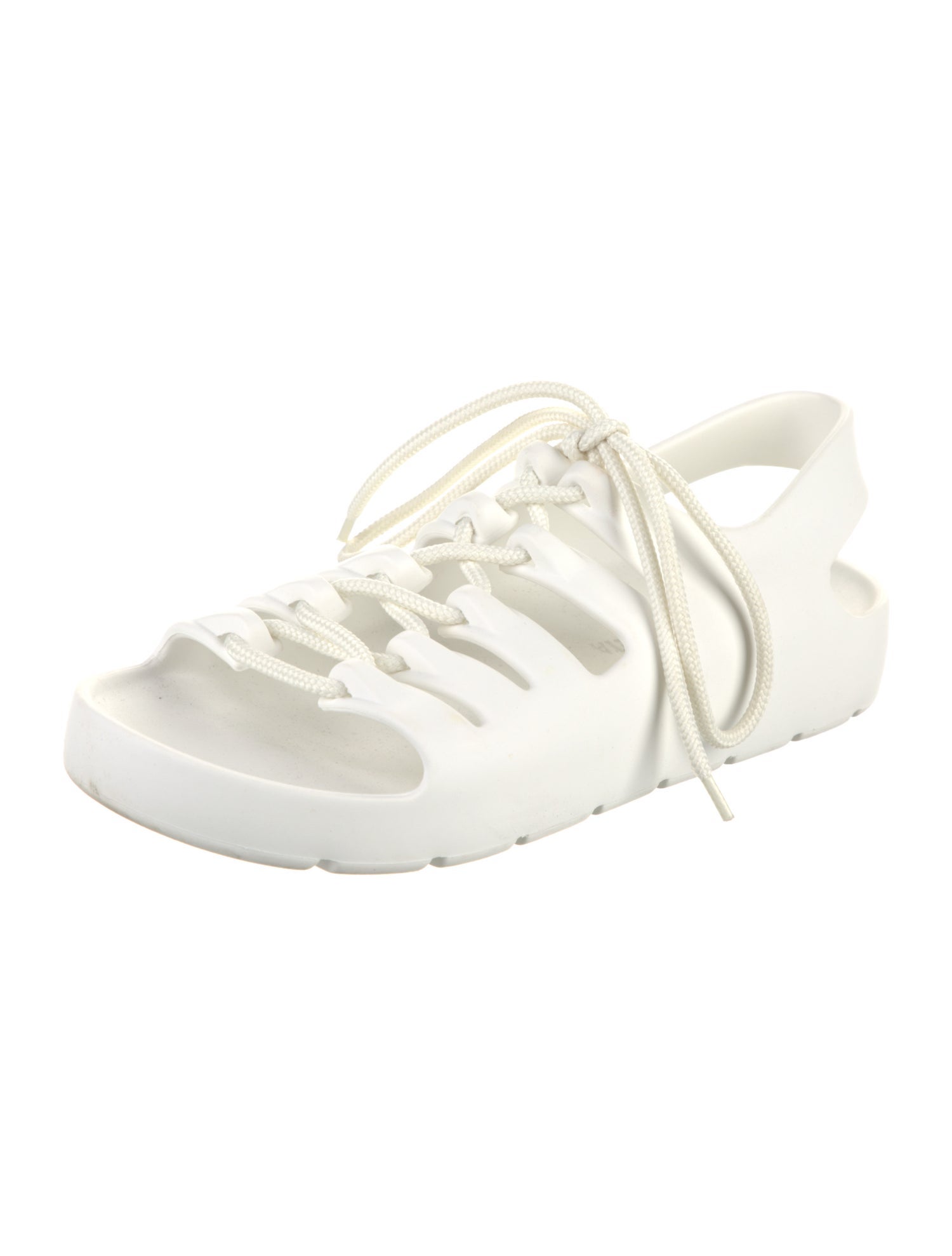 Bottega Veneta Rubber Cutout Accent Slides