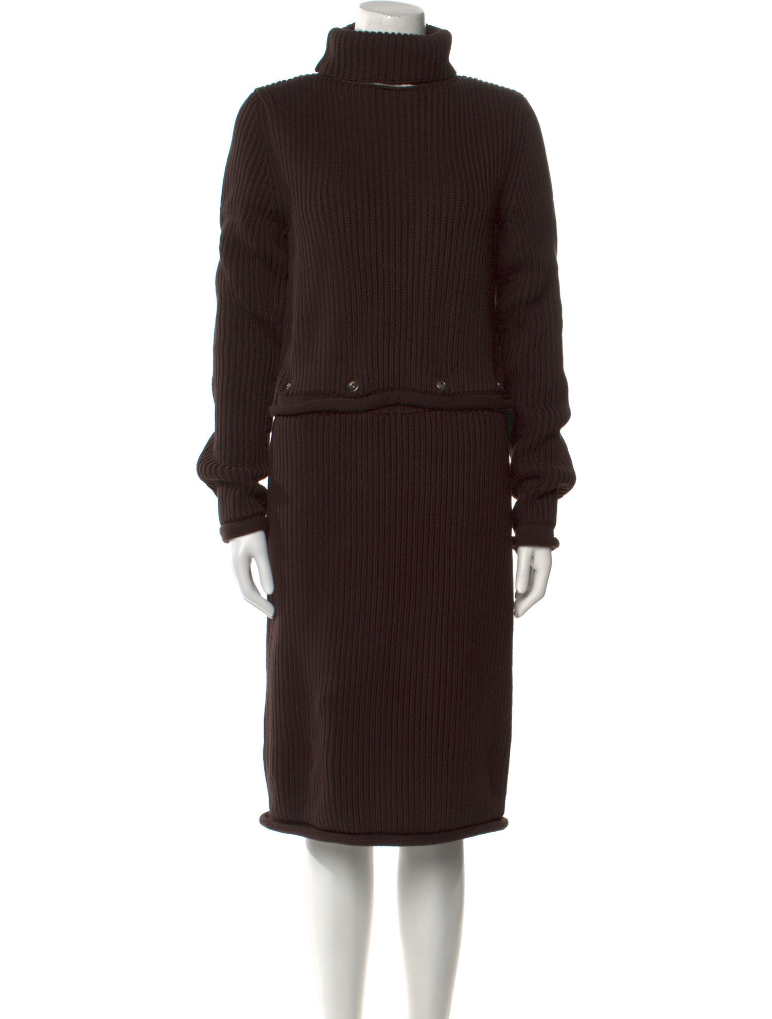 Bottega Veneta Turtleneck Knee-Length Dress