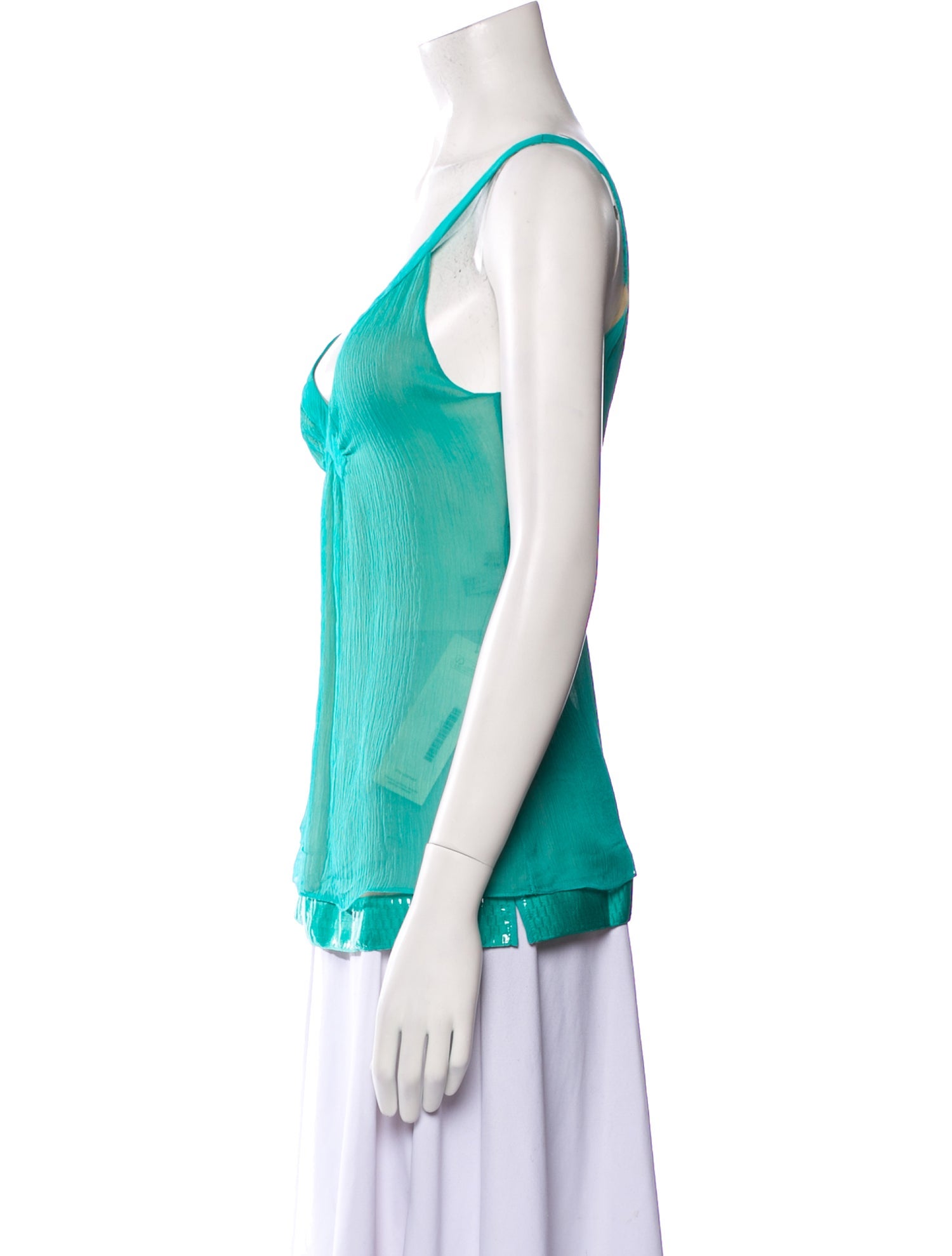 Bottega Veneta Silk V-Neck Top