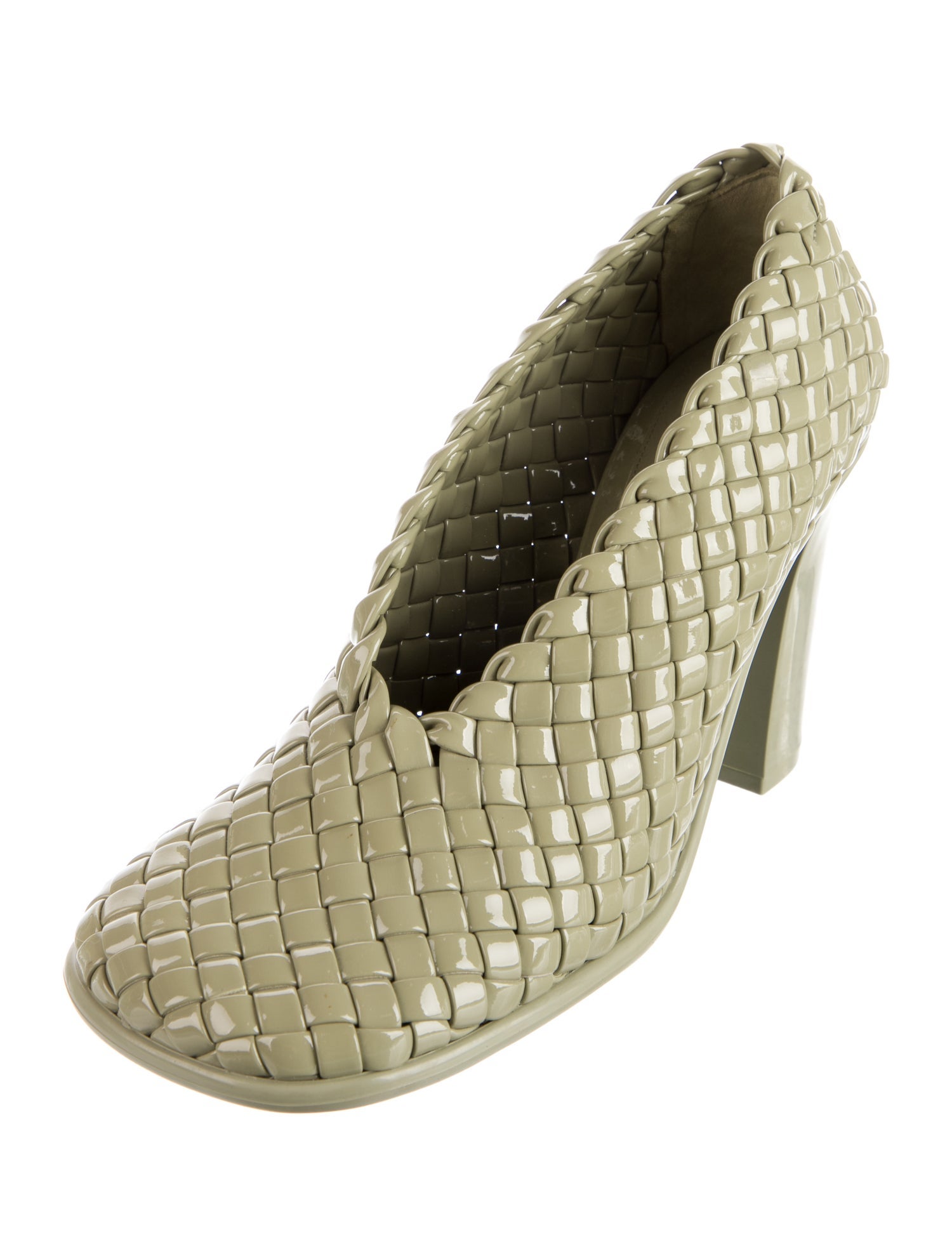 Bottega Veneta Intrecciato Weave Rubber Pumps
