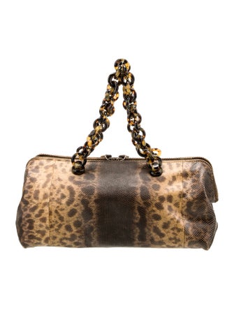 Bottega Veneta Lizard Top Handle Bag