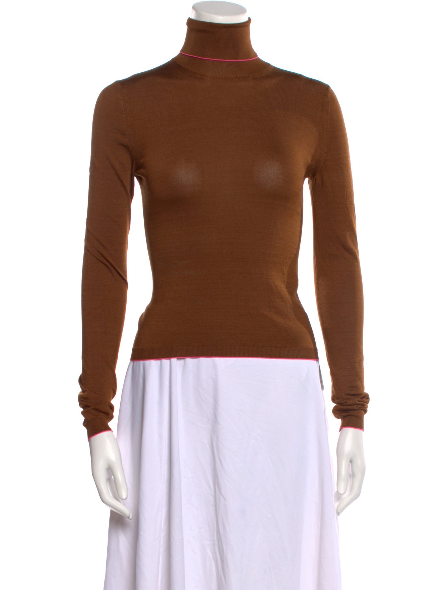 Bottega Veneta Silk Turtleneck Top