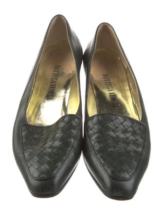 Bottega Veneta Intrecciato Weave Leather Loafers