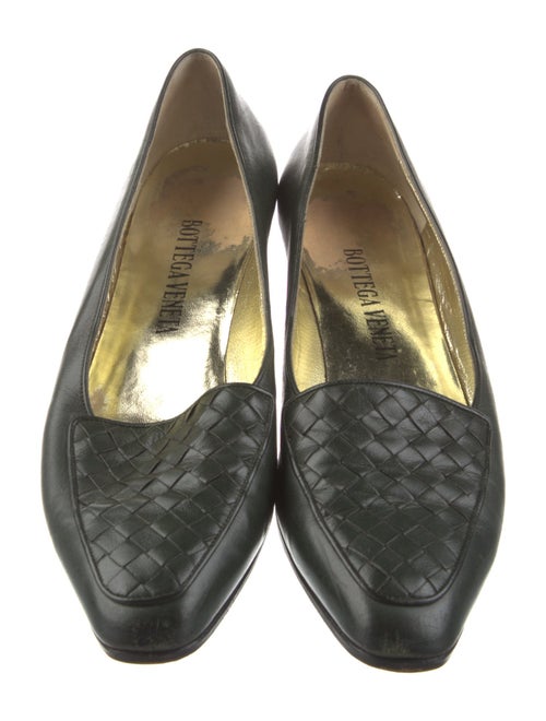 Bottega Veneta Intrecciato Weave Leather Loafers