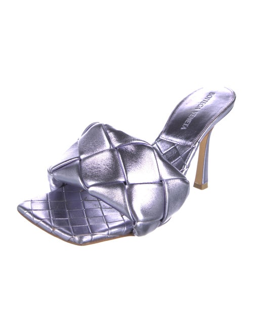 Bottega Veneta Intrecciato Weave Leather Slides