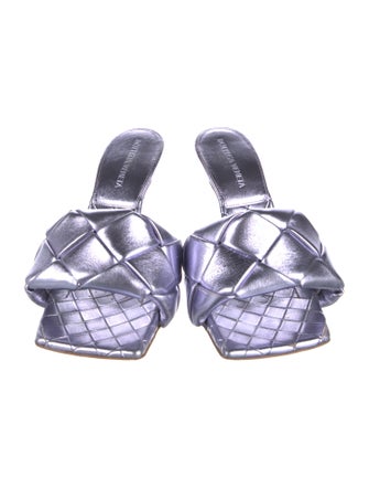 Bottega Veneta Intrecciato Weave Leather Slides