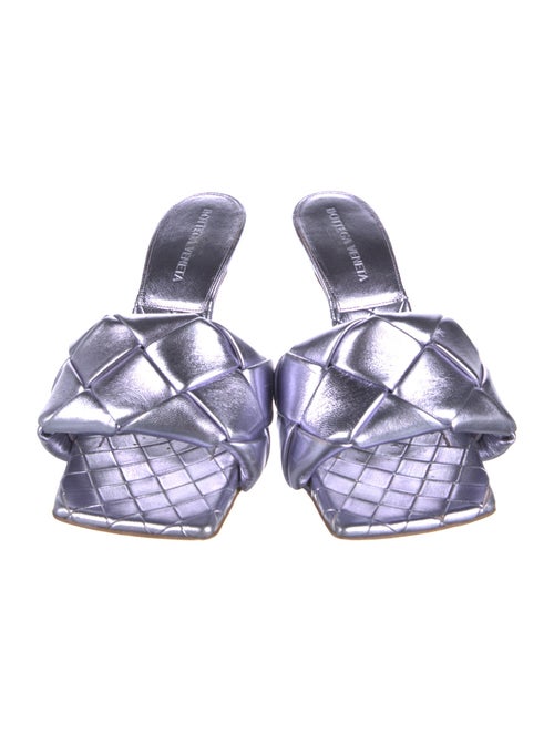 Bottega Veneta Intrecciato Weave Leather Slides