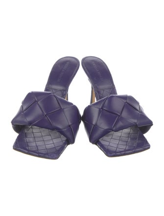 Bottega Veneta Intrecciato Weave Leather Slides