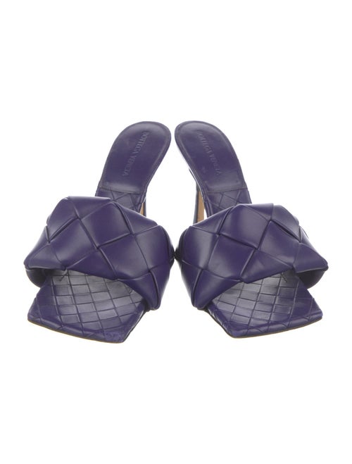 Bottega Veneta Intrecciato Weave Leather Slides