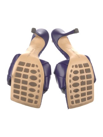 Bottega Veneta Intrecciato Weave Leather Slides