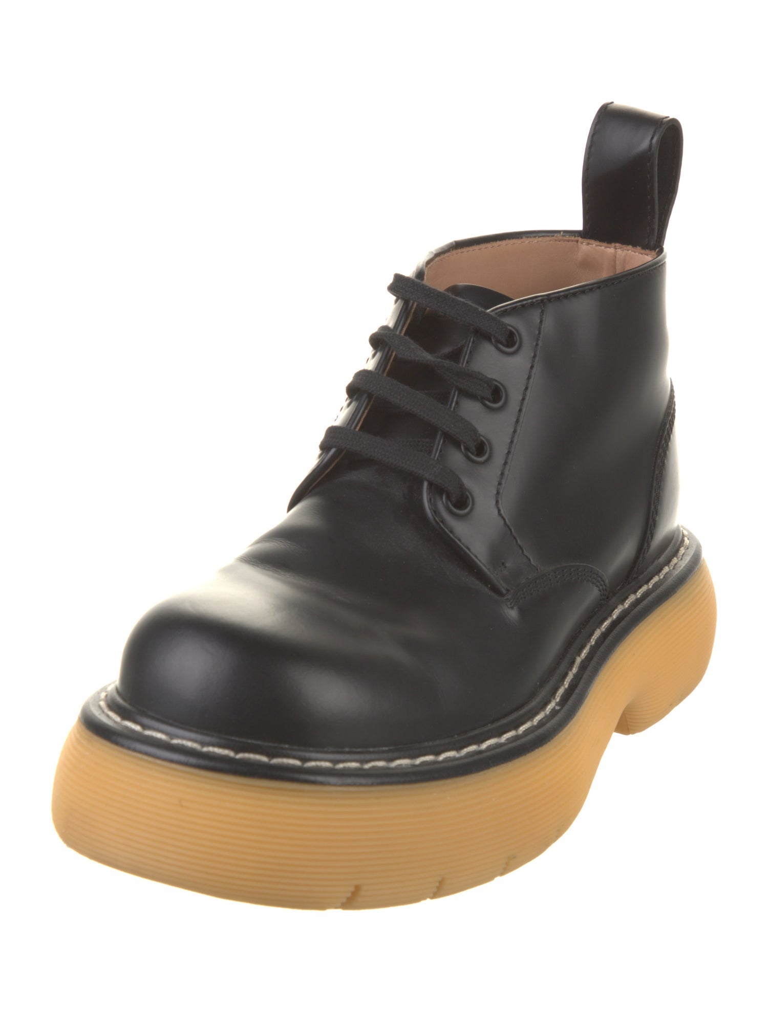 Bottega Veneta Leather Combat Boots