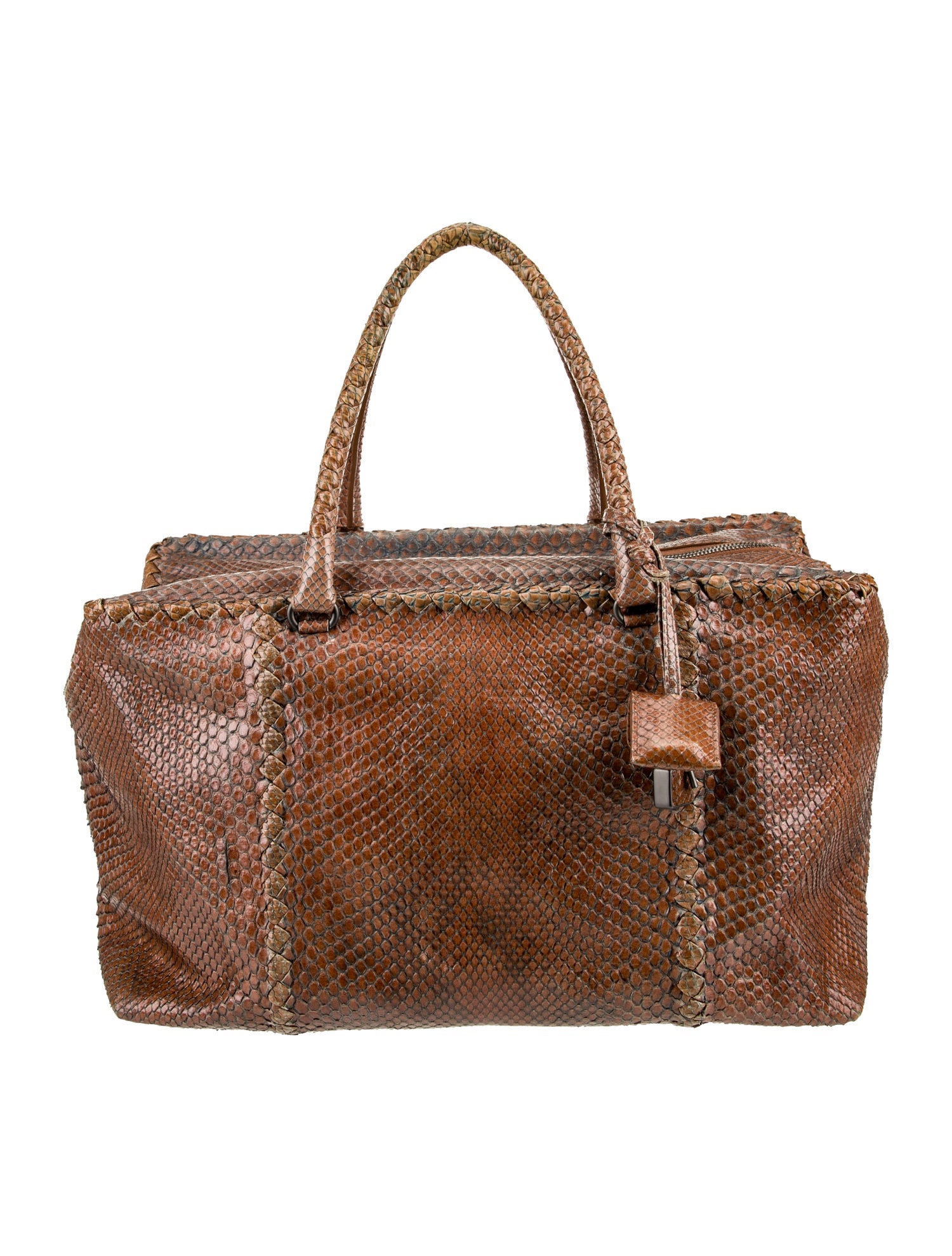 Bottega Veneta Python Weekender Bag