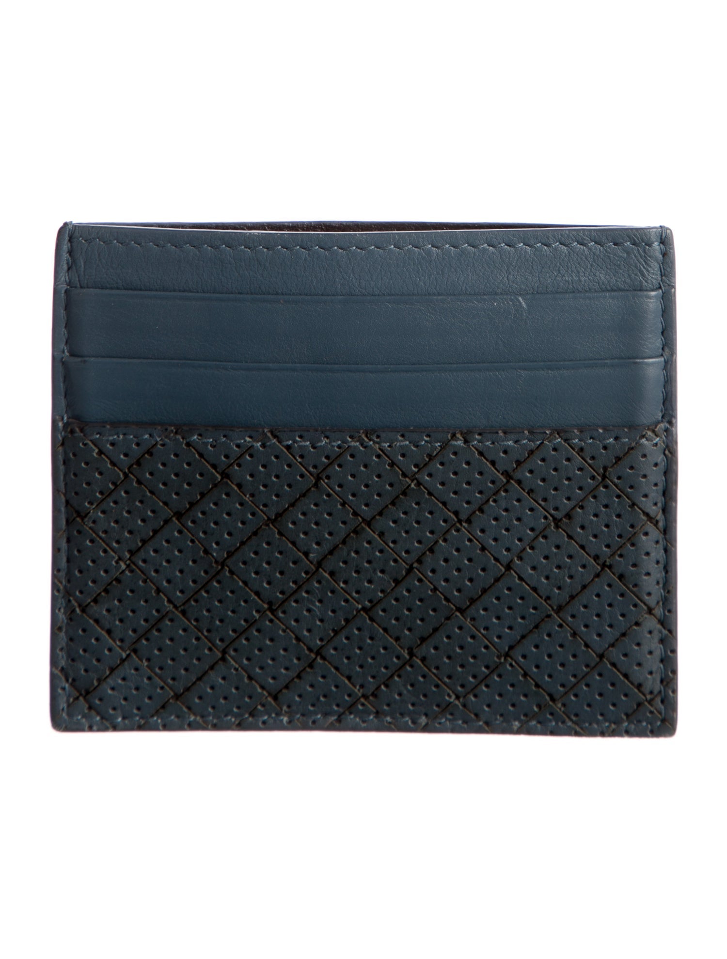 Bottega Veneta Intrecciato Weave Leather Card Holder