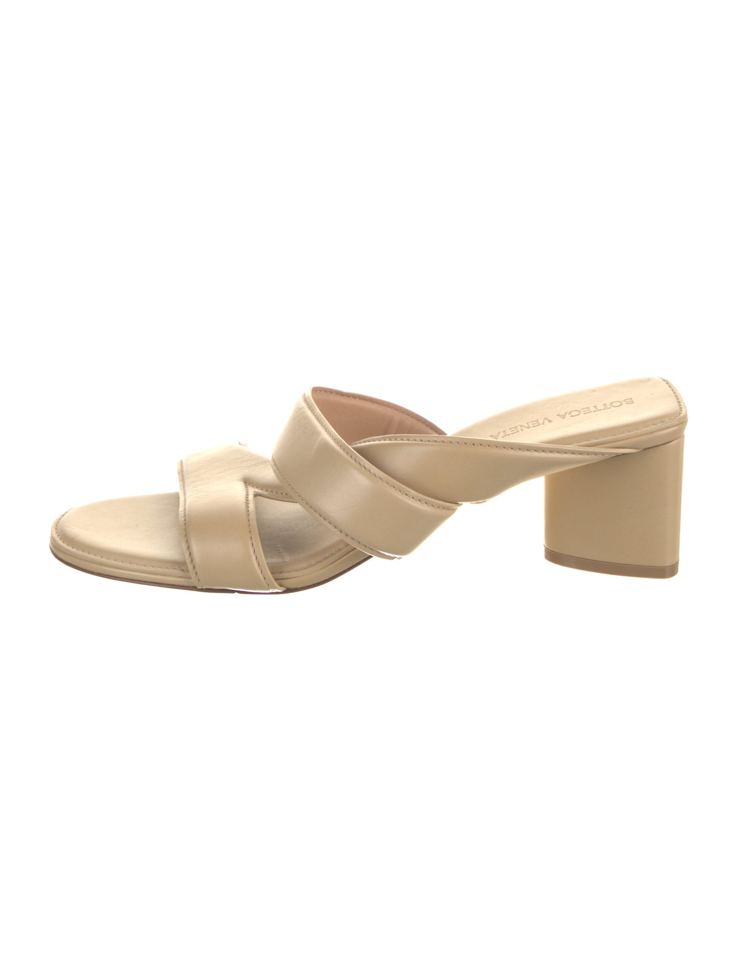 Bottega Veneta The Band Mule Leather Slides