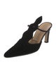 Bottega Veneta Velvet Beaded Accents Slingback Pumps