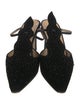Bottega Veneta Velvet Beaded Accents Slingback Pumps