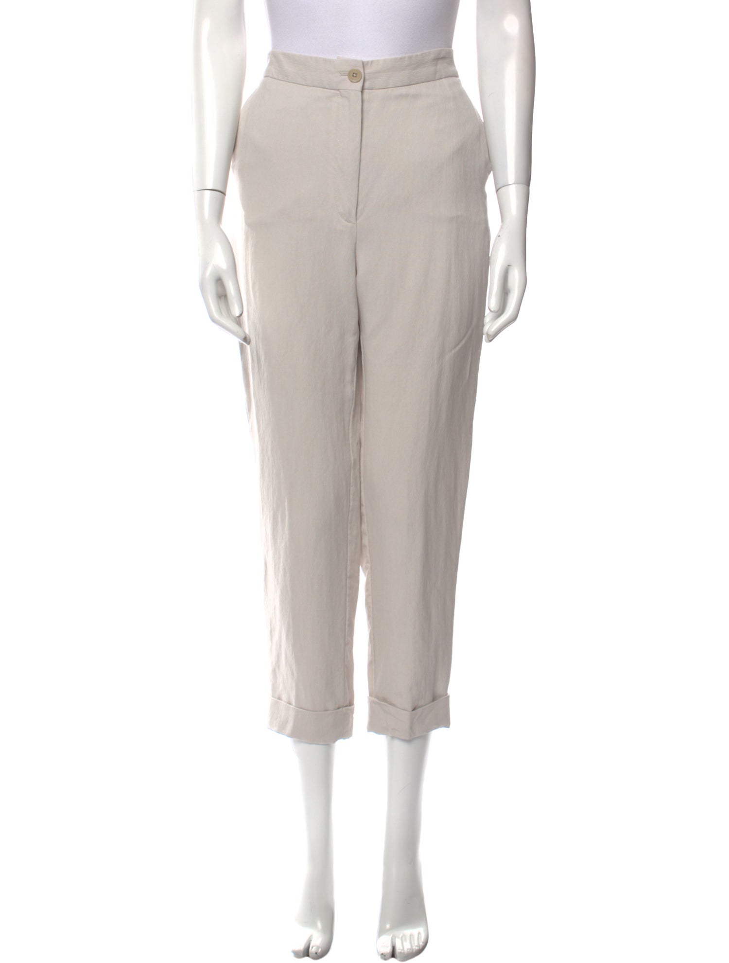 Bottega Veneta Silk Straight Leg Pants