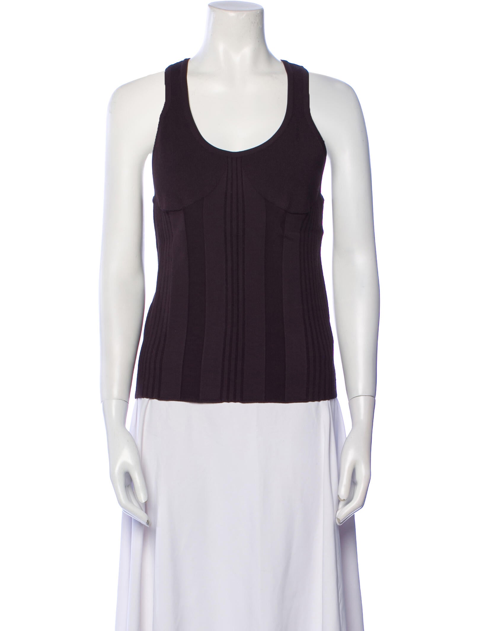 Bottega Veneta Scoop Neck Sleeveless Top