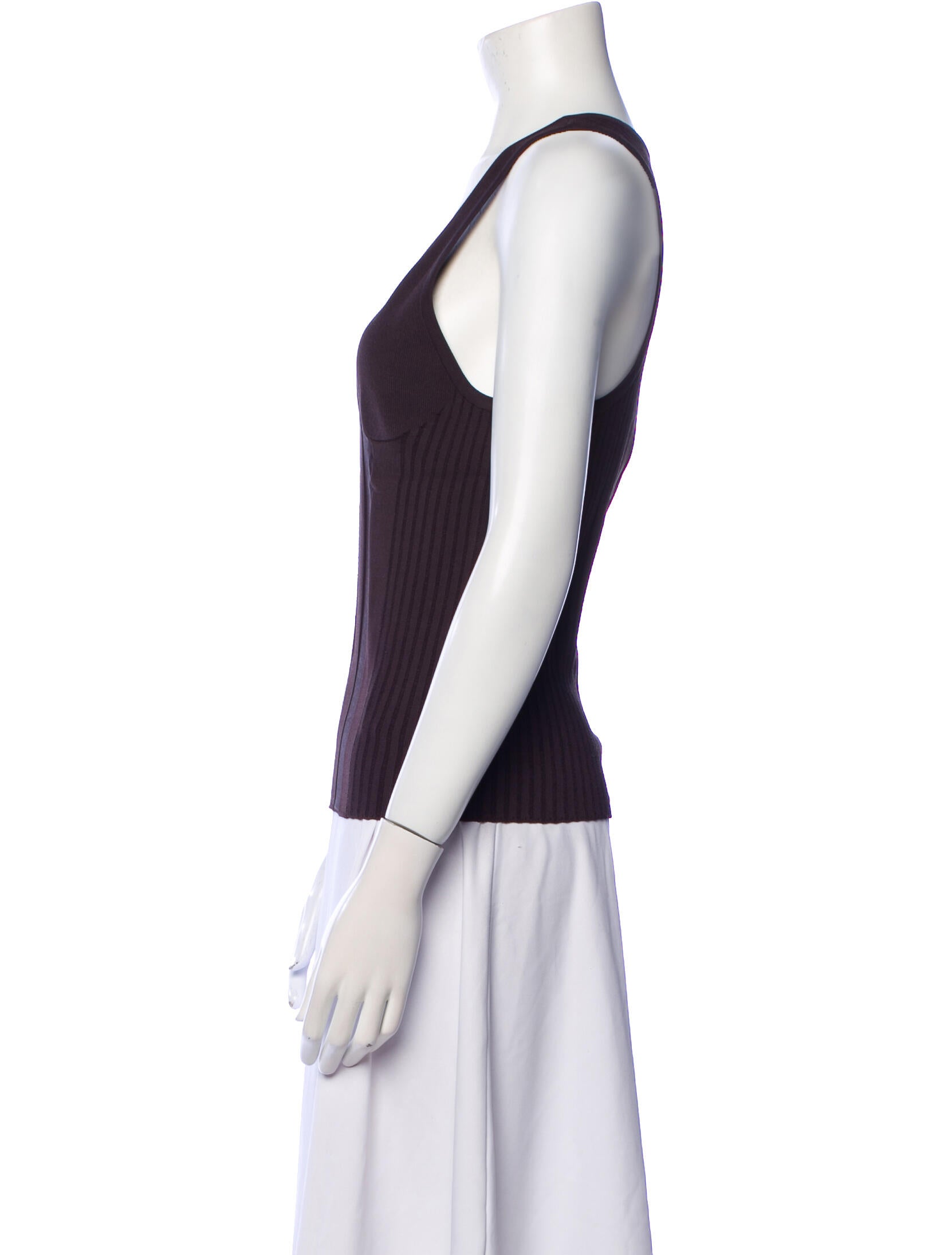 Bottega Veneta Scoop Neck Sleeveless Top