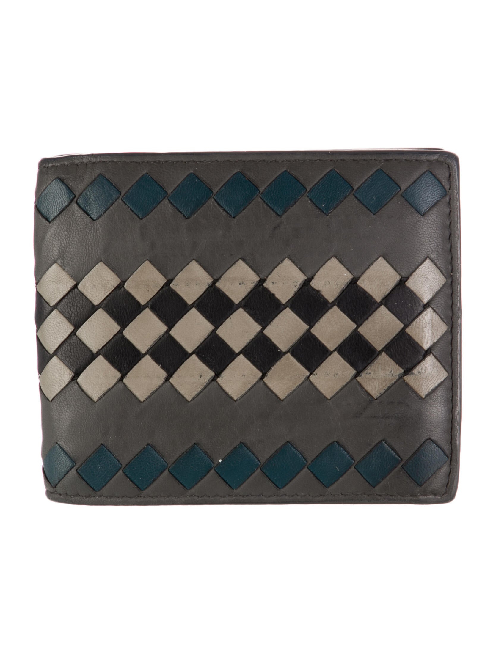 Bottega Veneta Intrecciato Weave Lambskin Bifold Wallet