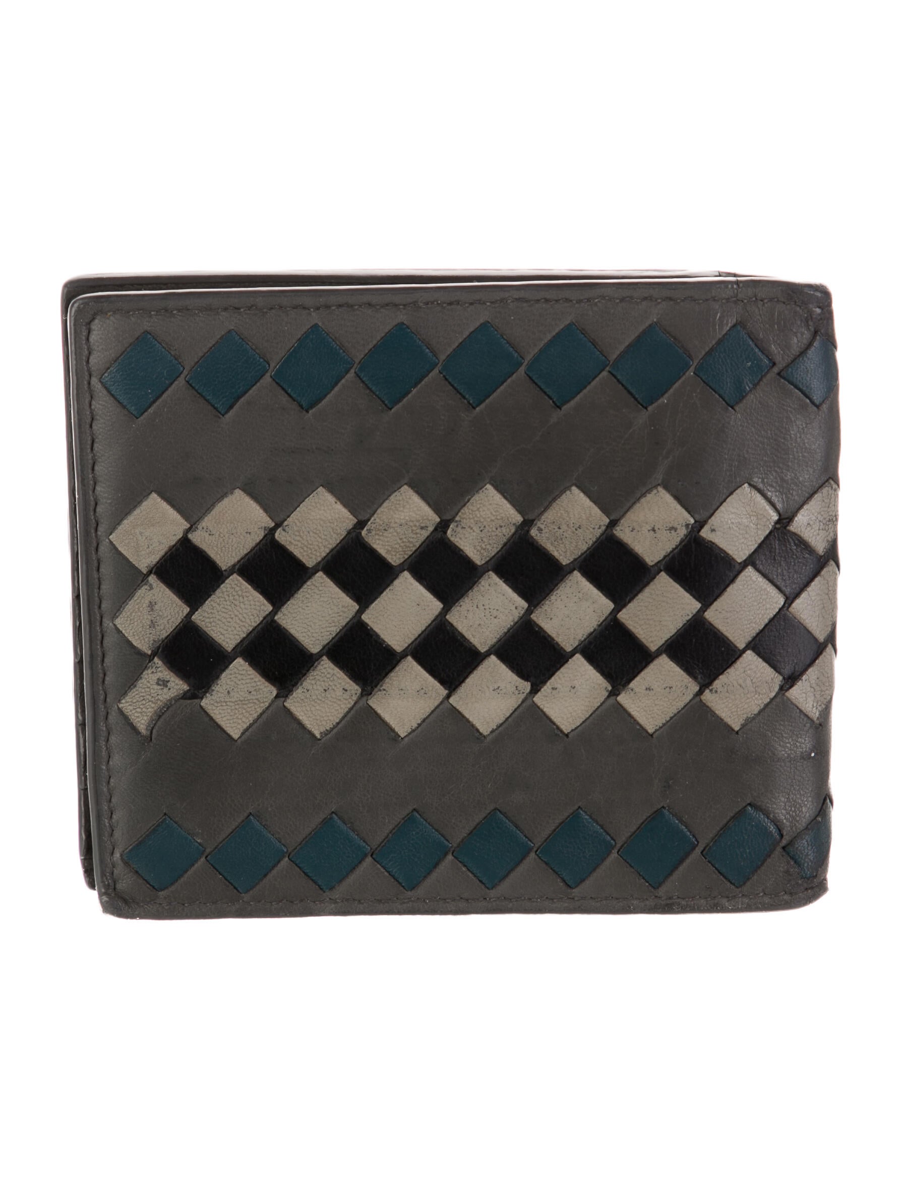 Bottega Veneta Intrecciato Weave Lambskin Bifold Wallet
