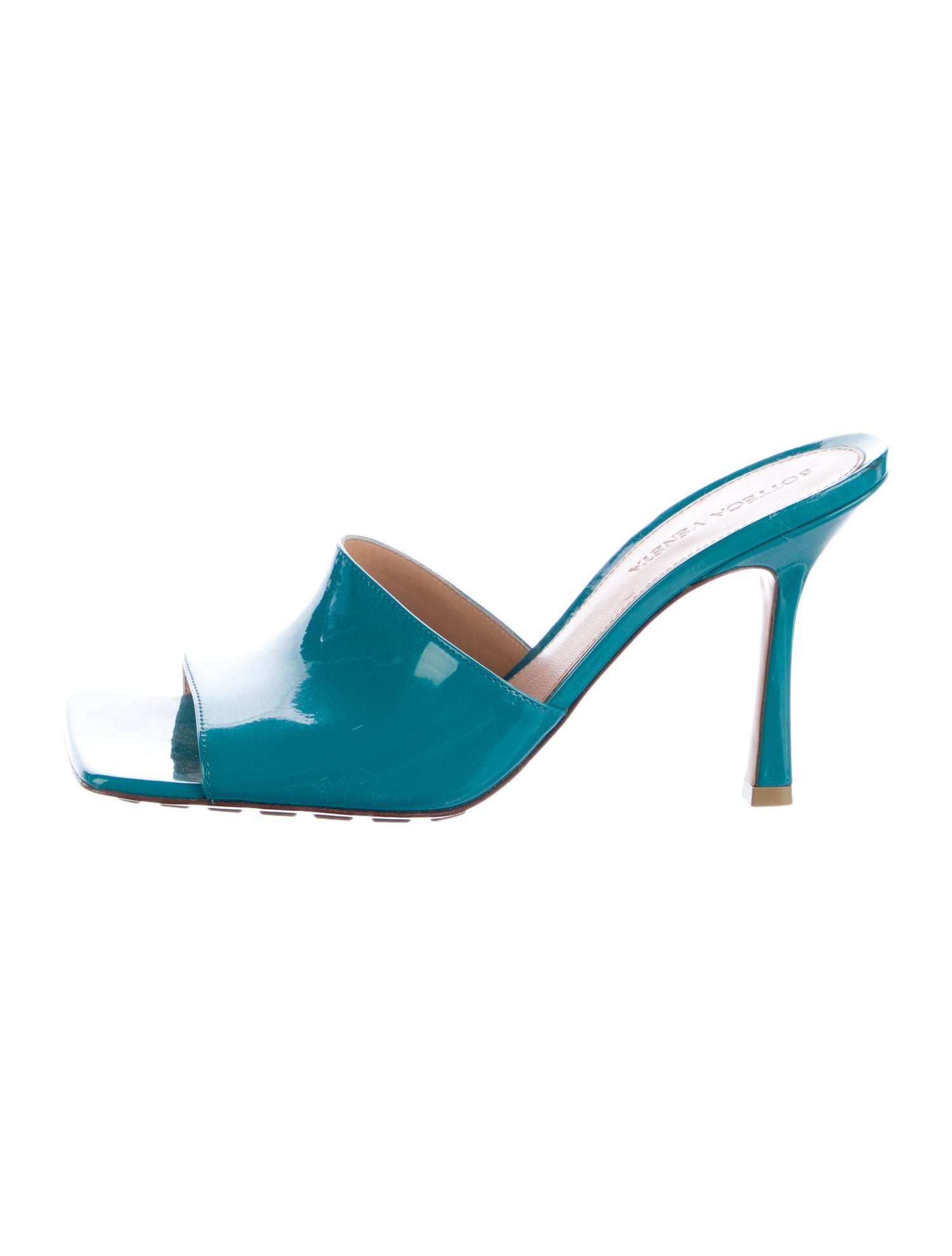 Bottega Veneta Patent Leather Slides