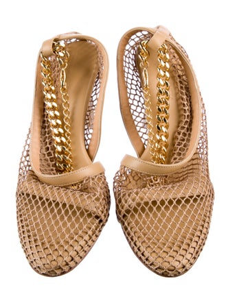 Bottega Veneta Mesh Chain-Link Accents Pumps