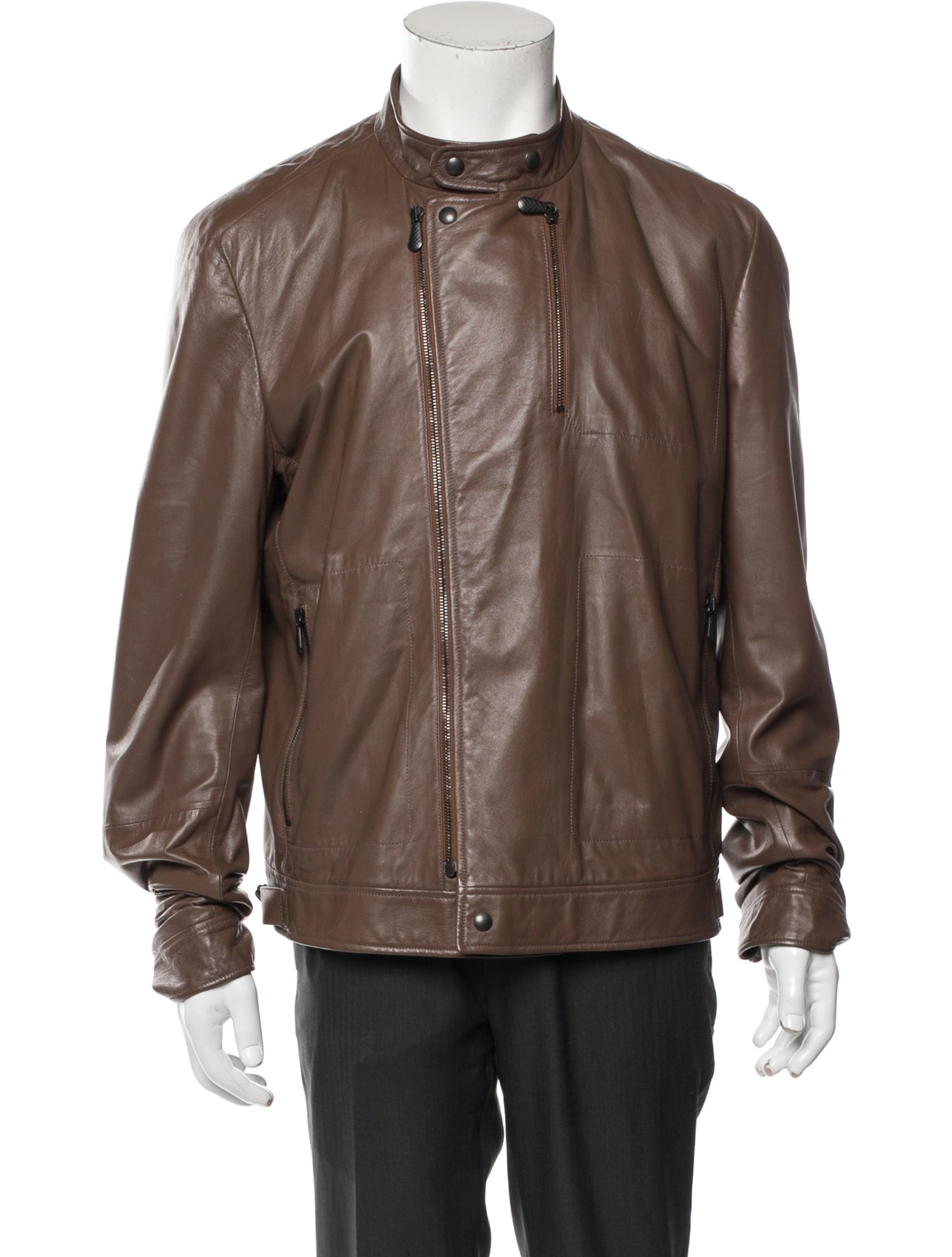 Bottega Veneta Leather Moto Jacket